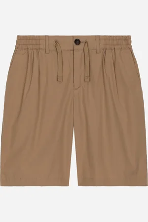 Dolce & Gabbana Bermudas aus Stretch-Popeline mit Logoplakette