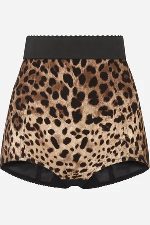 Dolce & Gabbana CULOTTE AUS CHARMEUSE LEOPRINT