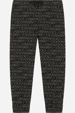 Dolce & Gabbana Sportliche Hose aus Baumwolle mit Jacquardlogo