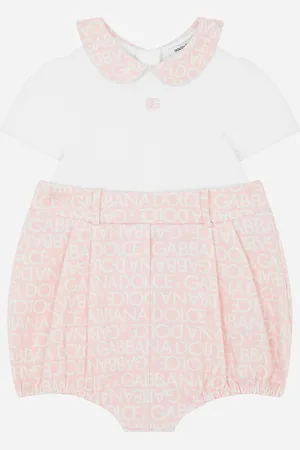 Dolce & Gabbana Spieler aus Jersey und Popeline Logomania-Print