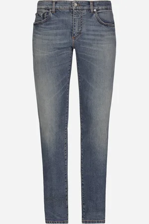 Dolce & Gabbana Jeans Skinny Stretch gewaschen mit Moustache-Effekten