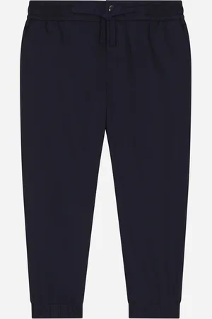 Dolce & Gabbana Sportliche Hose mit Logoplakette