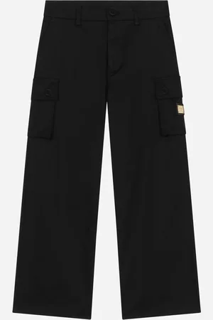 Dolce & Gabbana Stretch gabardine cargo pants with branded tag