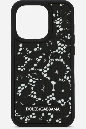 Dolce & Gabbana Cover iPhone 14 Pro aus Gummi Spitze