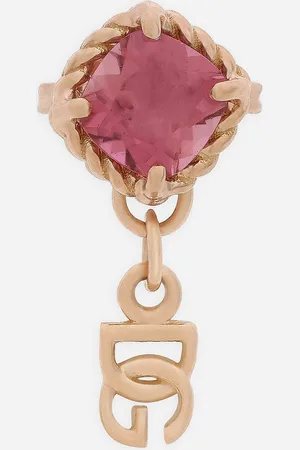 Dolce & Gabbana Einzelohrring aus Rotgold 18 kt mit rosa Turmalinen