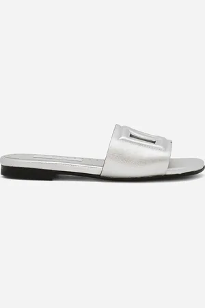 Dolce & Gabbana Foiled lambskin sliders