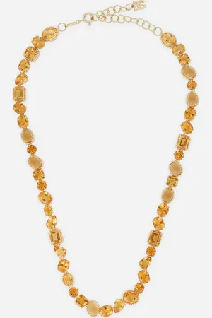 Dolce & Gabbana Halskette Anna aus Gelbgold 18 kt mit Zitrinen