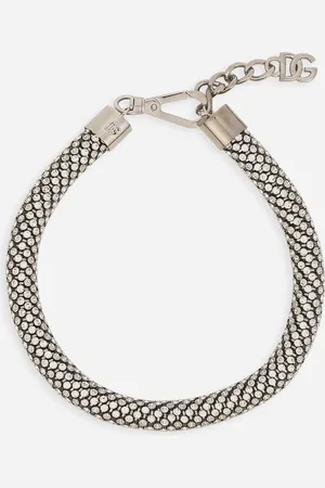 Dolce & Gabbana Schlauchförmige Halskette mit Strass