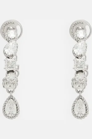Dolce & Gabbana Ohrringe Easy Diamond aus Weißgold 18 kt und Diamanten