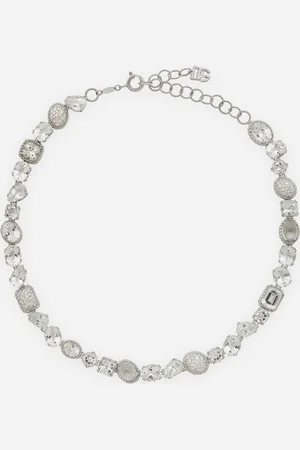 Dolce & Gabbana Halskette Anna aus Weißgold 18 kt mit farblosen Topasen