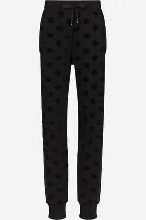Dolce & Gabbana Jogginghose aus Jersey mit geflocktem DG-Logoprint
