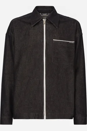 Dolce & Gabbana Blouson aus Selvedge-Denim mit Reißverschluss