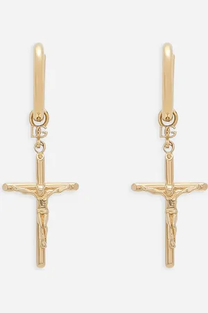 Dolce & Gabbana Ohrstecker mit Kreuzen „DNA“