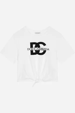 Dolce & Gabbana Jersey T-shirt with DG logo and bow