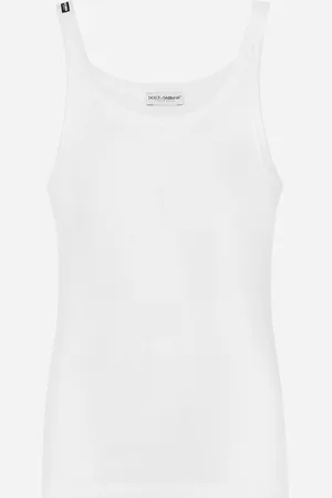 Dolce & Gabbana Tanktop gerippte Baumwolle