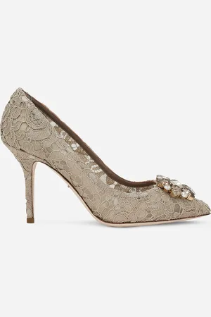 Dolce & Gabbana Pumps rainbow aus spitze mit brosche