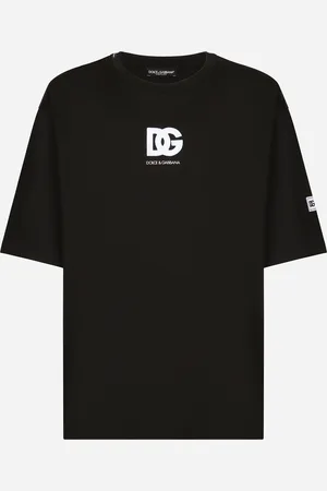 Dolce & Gabbana Kurzarm-T-Shirt mit DG-Logopatch