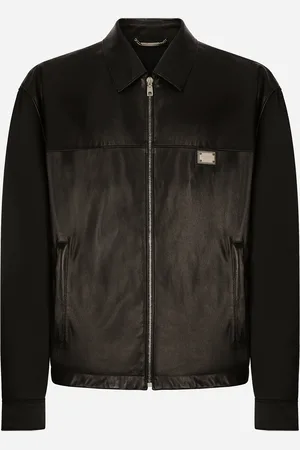 Dolce & Gabbana Jacke aus Leder und Textil
