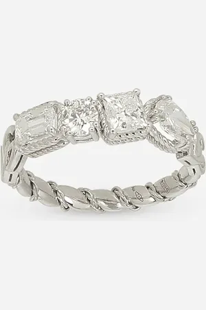 Dolce & Gabbana Ring Easy Diamond aus Weißgold 18 kt und Diamanten
