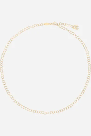 Dolce & Gabbana Gliederhalskette aus Kordeldraht Rainbow Alphabet aus Gelbgold 18 kt