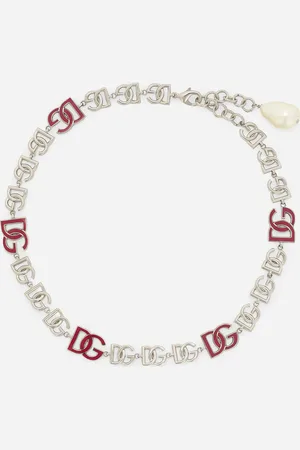 Dolce & Gabbana Short necklace with DG multi-logo