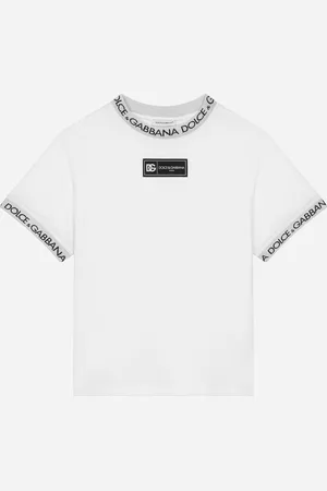 Dolce & Gabbana T-Shirt aus Jersey mit Logo-Etikett