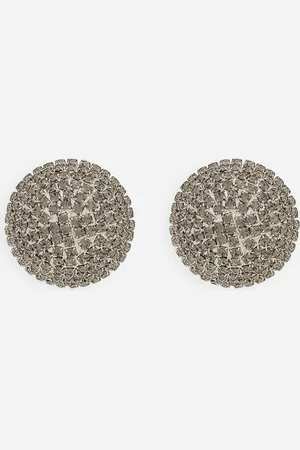 Dolce & Gabbana Ohrclips aus Strass in Halbkugelform