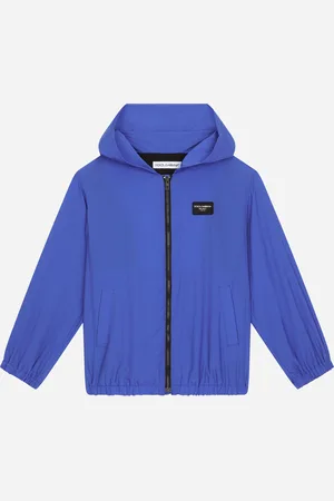 Dolce & Gabbana Kapuzensweatjacke mit Reißverschluss und Logoplakette