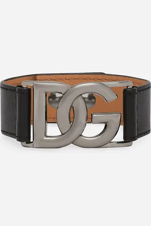 Dolce & Gabbana Armband aus Kalbsleder mit DG-Logo