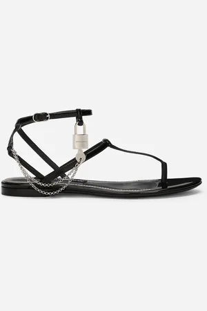 Dolce & Gabbana Sandale aus Lackleder