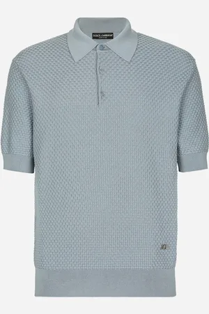 Dolce & Gabbana Poloshirt Baumwollstretch mit DG-Hardware