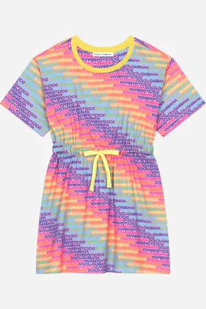 Dolce & Gabbana Kleid aus Jersey Logomania-Print