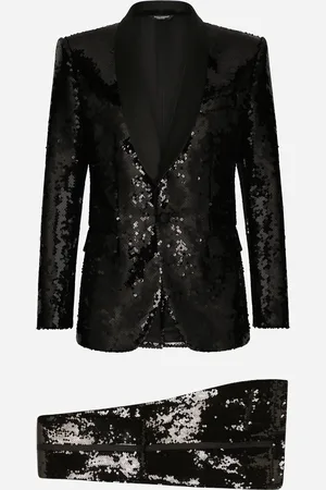 Dolce & Gabbana Einreihiger Smoking Sicilia aus Pailletten