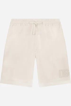 Dolce & Gabbana Bermudas aus Gabardine mit DG-Logo
