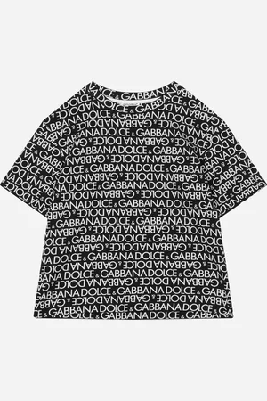 Dolce & Gabbana Kurzarm-T-Shirt aus Jersey Logomania-Print