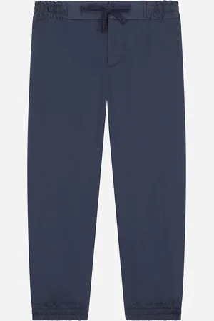 Dolce & Gabbana Stretch gabardine pants with logo tag