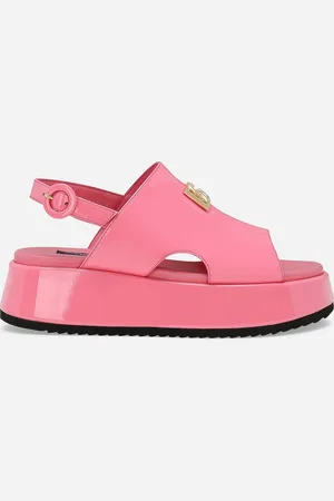 Dolce & Gabbana Sandale aus Lackleder