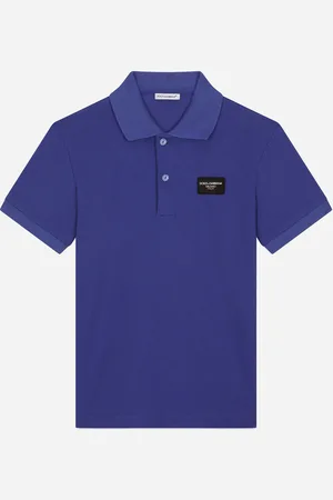 Dolce & Gabbana Piqué polo-shirt with logo tag