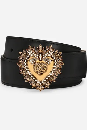 Dolce & Gabbana Devotion gürtel aus luxuriösem leder