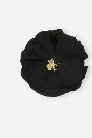 Dolce & Gabbana Brosche mit Blume aus Baumwolle
