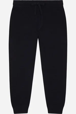 Dolce & Gabbana Jogginghose aus Glattstrick mit Logoplakette