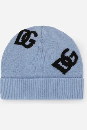 Dolce & Gabbana Mütze aus Wolljacquard DG-Logo