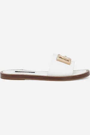 Dolce & Gabbana Pantolette aus Kalbsleder mit DG-Logo