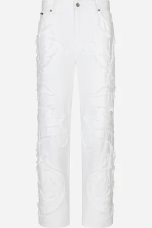 Dolce & Gabbana Boyfriend-Jeans mit Stickerei