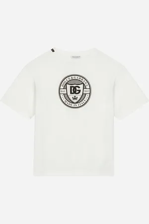 Dolce & Gabbana T-Shirt aus Jersey mit DG-Logo