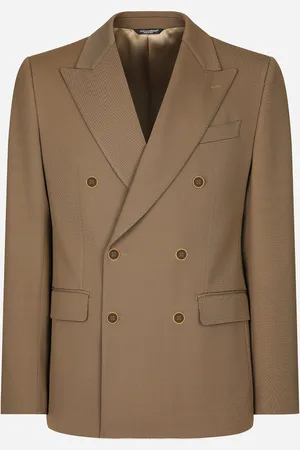 Dolce & Gabbana Zweireihige Jacke aus technischem Gabardine