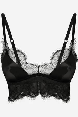 Dolce & Gabbana Soft-Cup-Bralette-BH aus Satin mit Spitze