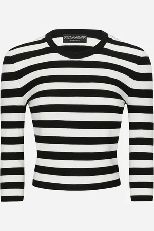 Dolce & Gabbana Intarsienpullover gestreift aus Wolle