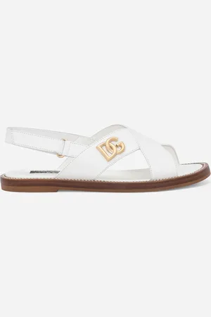 Dolce & Gabbana Sandale aus Kalbsleder mit DG-Logo