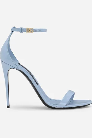 Dolce & Gabbana Sandalette aus glänzendem Kalbsleder